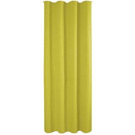 Decorative curtain opaque universal ribbon tape micro satin., Green, 140x245 cm