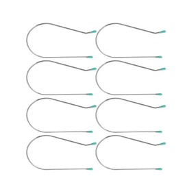 8 Pcs Silver Hot Curler Clips Replacement Kit, Hot Roller Clips Replacement, Hot Curlert Kit with Rollers Securing Pins, 2 Inch Replacement Styling Tools and Appliances