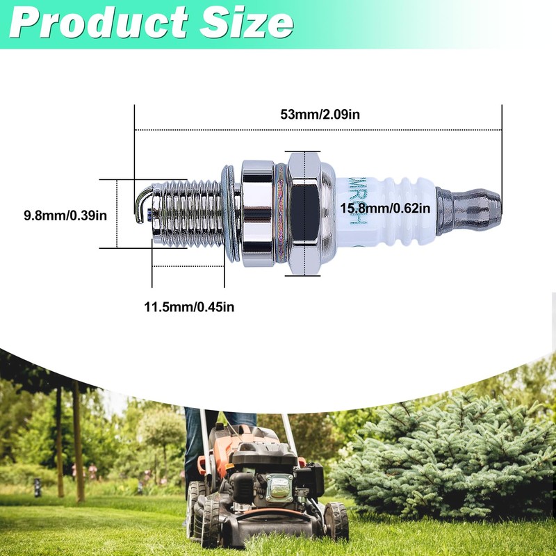 Pack of 2 CMR6H Spark Plugs Replacement Spark Plugs Suitable