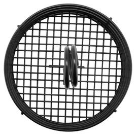 G.E.T. 4-31855 Black Round Stainless Steel Condiment Caddy Iron Polyethylene Coated Table Caddies Collection (Case of 12)