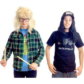 TV Store Wayne's World Garth and Wayne Costume Set