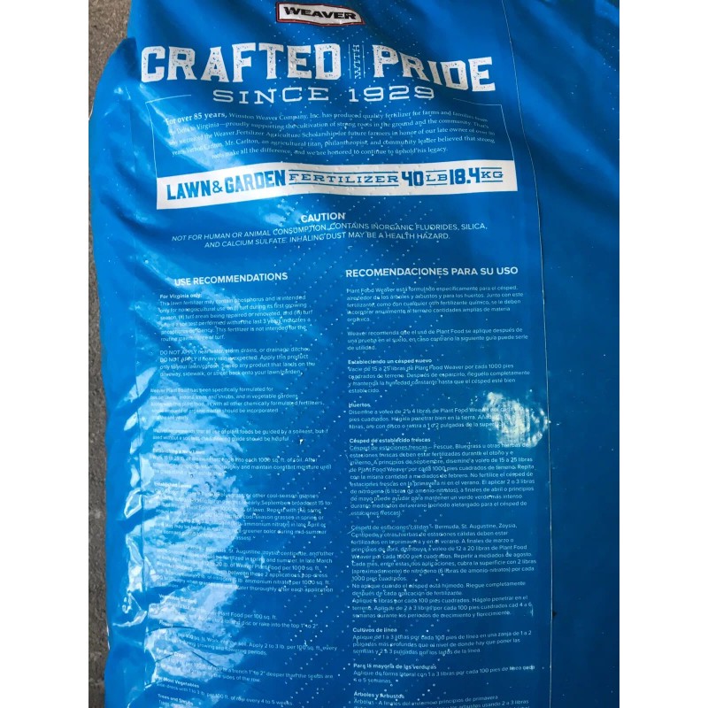Weaver 5 lb 17-17-17 ALL PURPOSE FERTILIZER for Vegetable Gardens