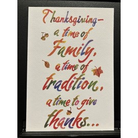 Designer Greetings Thanksgiving Greeting Card w/Envelope