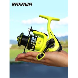 1000/2000/3000 Series Fishing Reel, Lightweight CNC Wire Cup Metal Wire Spinning Reels, Left & Right Interchangeable Spinning Wheels, Christmas Gift - Color: Green, Size: 1000