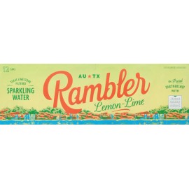 Rambler Water Sparkling Lemon Lime 144 fl oz (Pack of 2)
