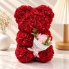 Rose Teddy Bear for Romantic Gifts – Artificial Rose Bouquet