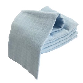M.M.C. Pack of 6 Muslin Nappies | Burp Cloths 100% Cotton - Cloth Nappies & Muslin Cloths for Baby | Oeko-Tex Certified, 80 x 70 cm (6 Blue)