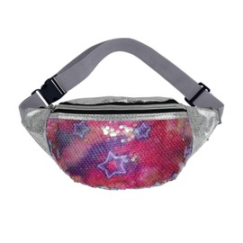 AfitLulu Sequin Bum Bag Women's Small with Adjustable Waist Straps, Shiny Belt Bag, Women's PU Leather Sling Bag with Multiple Styles for Running, Cycling, Hiking, Style 3, Stylish