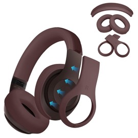 【3 in 1】 Studio Pro Silicone Case Cover,Headband Cover/Ear Pad Cover/Shell Cover for Beats Studio Pro Headphone,Studio Pro Soft Silicone Protector Accessories(Deep Brown)