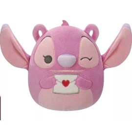 Kellytoy Squishmallow Valentine Lilo Stitch Angel 8" Plush Stuffed Toy  Heart Kisses New