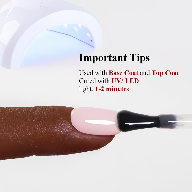 Ozzeal Gel Polish, 0.5 Fl Oz Neutral Pink Nail Gel