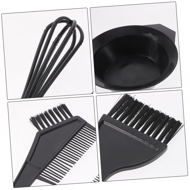 Outanaya 1set Hair Coloring Kit Hair Dye Bowls Brushes Ear