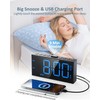 Upgraded Loud Alarm Clock with Bed Shaker for Heavy Sleepers,