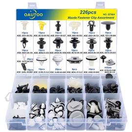 OAUTOO 226pcs for Mazda Body Interior and Exterior Retainer Fastener Clip Assortment