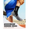 TENYSAF Compression Crew Running Socks: Athletic Socks for Men Women