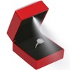 LED Ring Earring Box for Proposal, Wedding, Engagement， Luxury Jewelry