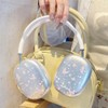 SCJLSDA Airpods Max Case, Cute Star Pink Butterfly Soft Shell