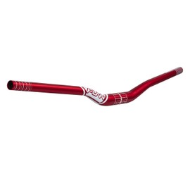 Funn Kingpin Mountain Bike Handlebar with Bar Clamp 31.8mm and Width 785mm, Tough and Lightweight Alloy Riser Handlebar for MTB, BMX and Road Bike, Rise 30mm MTB Handlebar (Red)