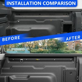 SZYANG Trail Rail System Compatible with 2022-2025 Ford Maverick Truck Bed Rail System Tie Down Rails Replacement for 2022-2025 Ford Maverick Accessories