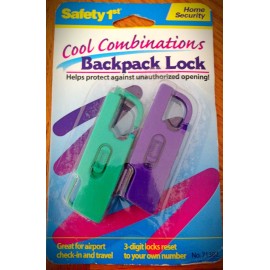 Unbranded 4 Locks (2 Packages) With Resettable Combinations - Bright Colors