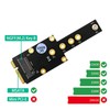 M.2 Key B SSD to MSATA Adapter M.2 NGFF Key