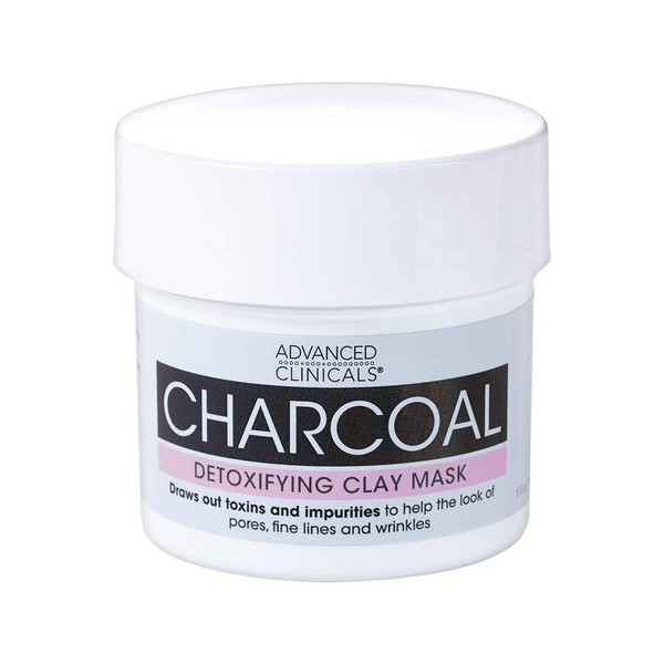 Advanced Clinicals Charcoal Detoxifying Mask with Rose Water to help