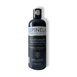 Acondicionador nanokeratina Capilar Espinela repara el cabello dañado, aporta brillo, evita el encrespamiento y previene puntas abiertas