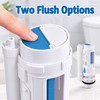 Dual Flush Toilet Tank Valve – Split Push Button Flush