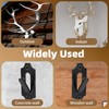 12 Pack European Deer Skull Mount Hanger, Stainless Steel/Wall Mount/Easy