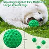 ZRIFAQESW ZRIFAQESW Tough Dog Chew Toys for Aggressive Chewers, Indestructible Dog Balls for Aggressive Chewers, Squeaky Balls for Dogs, Squeaky Toys for Large Dogs, Funny Heavy Duty Ball