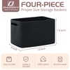 OIAHOMY 4 Pack Storage Baskets for Organizing, Cube Storage Bins