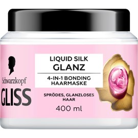 Gliss 4-in-1 Treatment Repair Liquid Silk (400 ml), Hair Treatment with Haptiq System & Silk for Smooth Hair Full Shine, Hair Mask for Brittle, Dull Hair