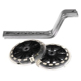 Universal stabilisers, auxiliary wheels for children, stabilisers for children's bicycle, children's bicycle, stabilisers, stabilisers for children's bicycle, children's stabilisers, stabilisers wheels, 1 pair, black