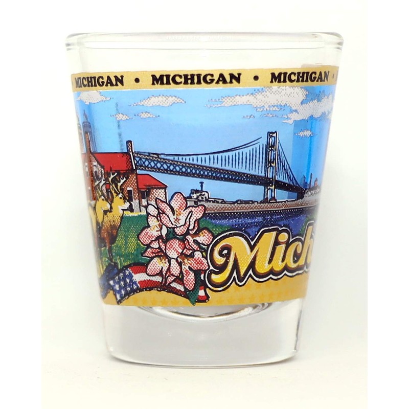 Michigan State Wraparound Shot Glass
