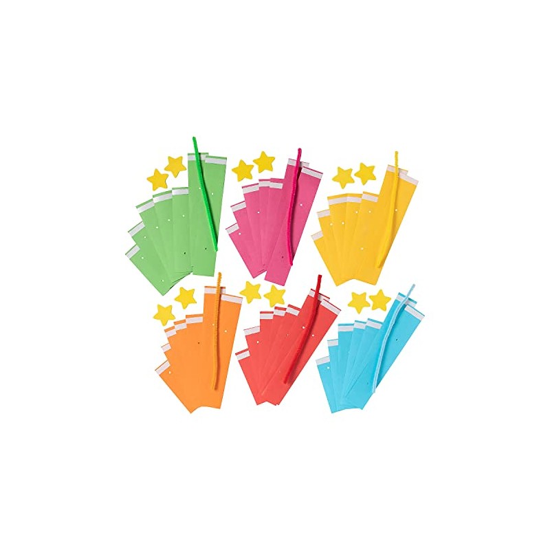 Bright Paper Christmas Tree Ornament Craft Kit - Makes 12