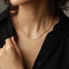 SLOONG 14K Gold Plated Butterfly Pendant Necklace Hidden Message Necklace