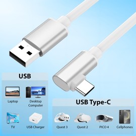 ACANDYA for VR Link Cable 16FT for Meta Oculus Quest 3S Quest 3 2 Pro Pico 4, USB 3.1 High Speed PC Data Transfer Long Extension Cord for PCVR Virtual Reality Headset to PC Steam Gaming Accessories