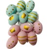 khevga Decoration Easter: Easter Decoration Easter Eggs with Ribbon for