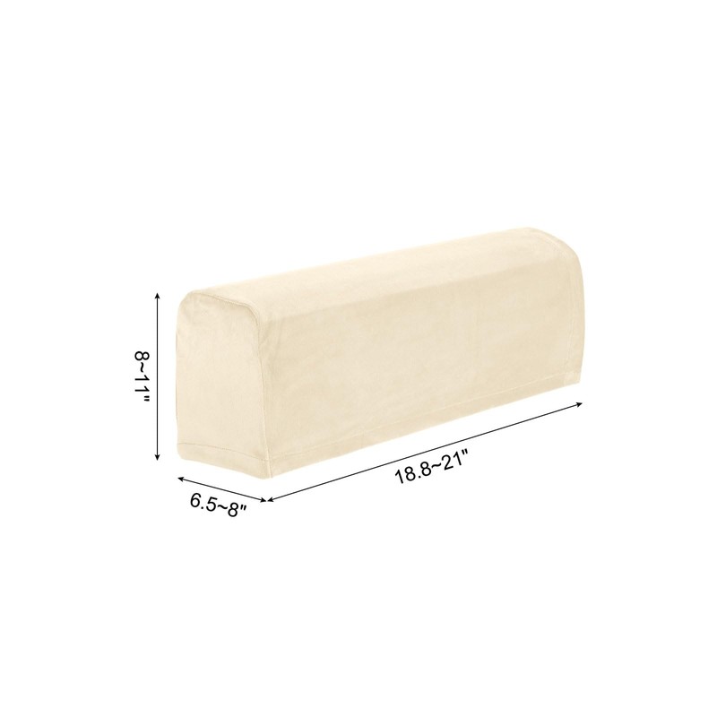 QUARKZMAN Set of 4 Sofa Armrest Covers, Stretch Couch Armrest
