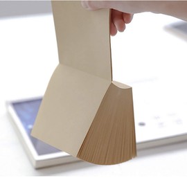 VANRA Sticky Notes (Not Sticky) Sticky Notes Set Notes 10 x 10 cm Sticky Notes for Office and Students, 400 Sheets/Pack, Sheets, Kraft Brown