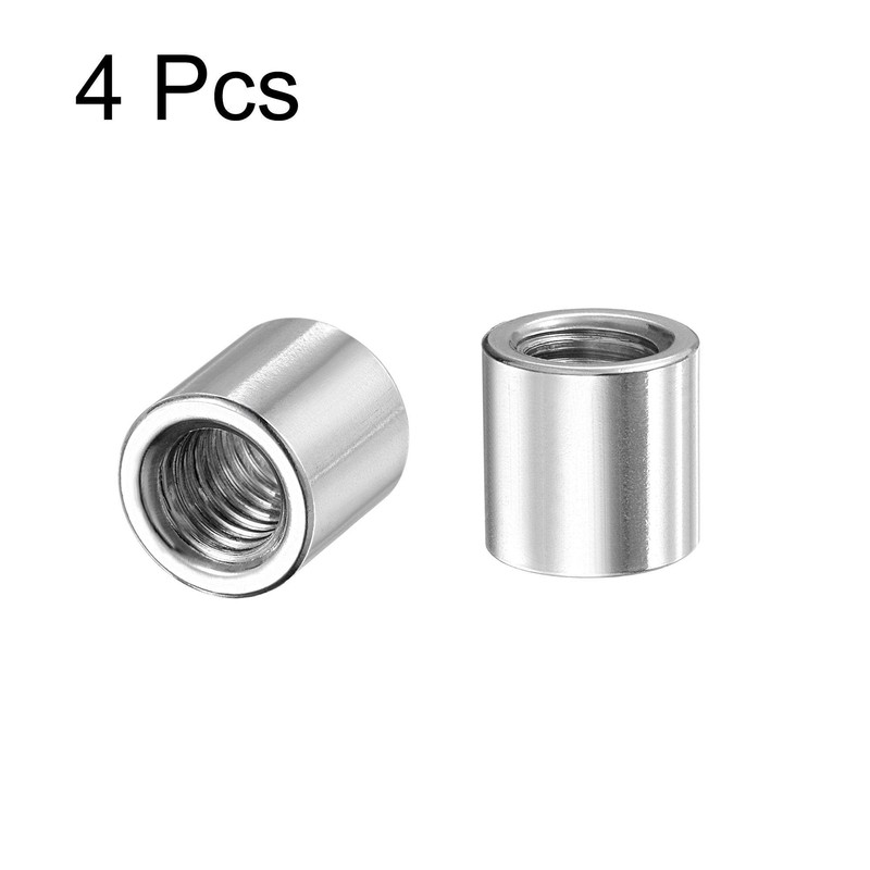 sourcing map Round Welding Nuts M8 x 12 mm x
