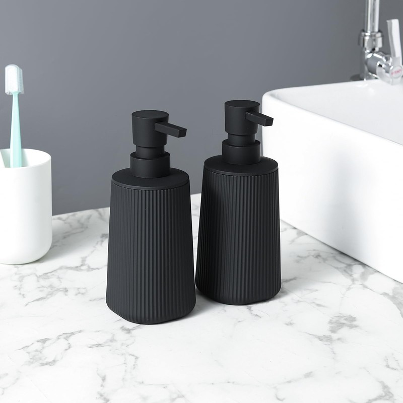 zuxzmj Black Hand Soap Dispenser with No Rust Pump for