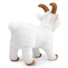 BABY FRANKIEZHOU Goat Plush Toy，White Goat Stuffed Animal ，12'' Realistic