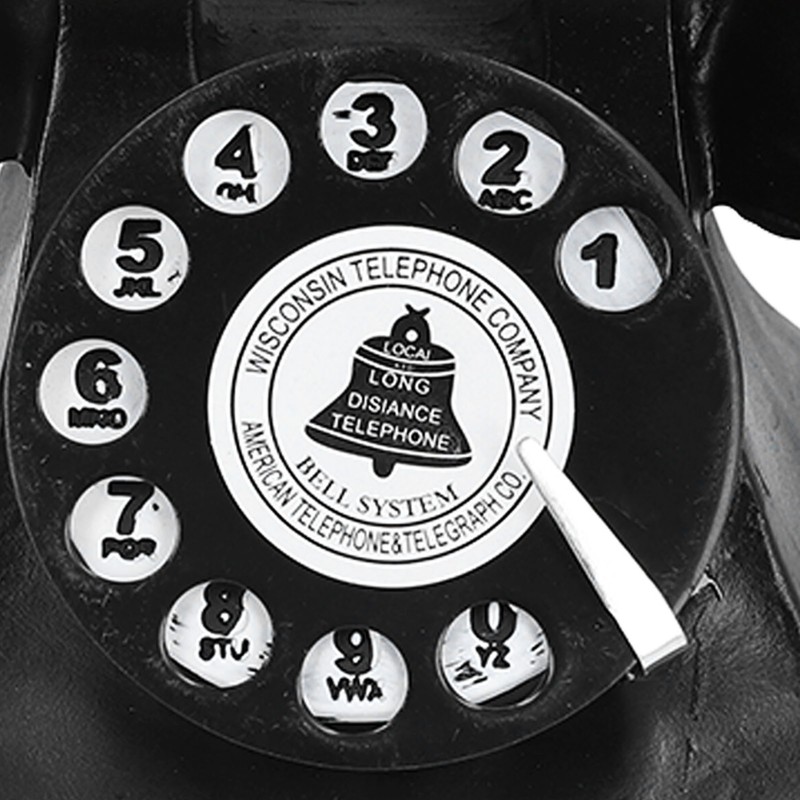 Decorative Telephone Creative Synthetic Resin Rotary Dial Retro Telephone Ornament