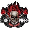 LOUD PIPES SAVE LIVES WITH SKULL STICKER LAPTOP STICKER TOOLBOX STICKER WINDOW