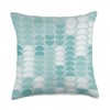 Half Moon Rising Teal Throw Pillow