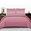 Lazzaro Satin Stripe Single Duvet Cover Set - Premium Hotel