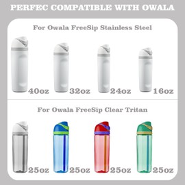 Replacement Lid for Owala Freesip,One Button Water Bottle Top Replacement Cap Compatible with owala water bottle Cup 16oz 24oz 32oz 40oz,No Leakage Replacement Accessory for Owala Freesip (Grey)