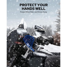 Benlari Stainless Steel Handguards, Larger Hand Guards Fit for Harley Touring Street Glide Road Glide Road King Electra Glide Bagger 2007-2023, Fit for Hydraulic Clutch & Cable Clutch Style, Black