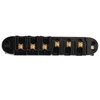 Guitar Roller Saddle Bridge Aluminium Alloy Black Tune Tailpiece Bridge